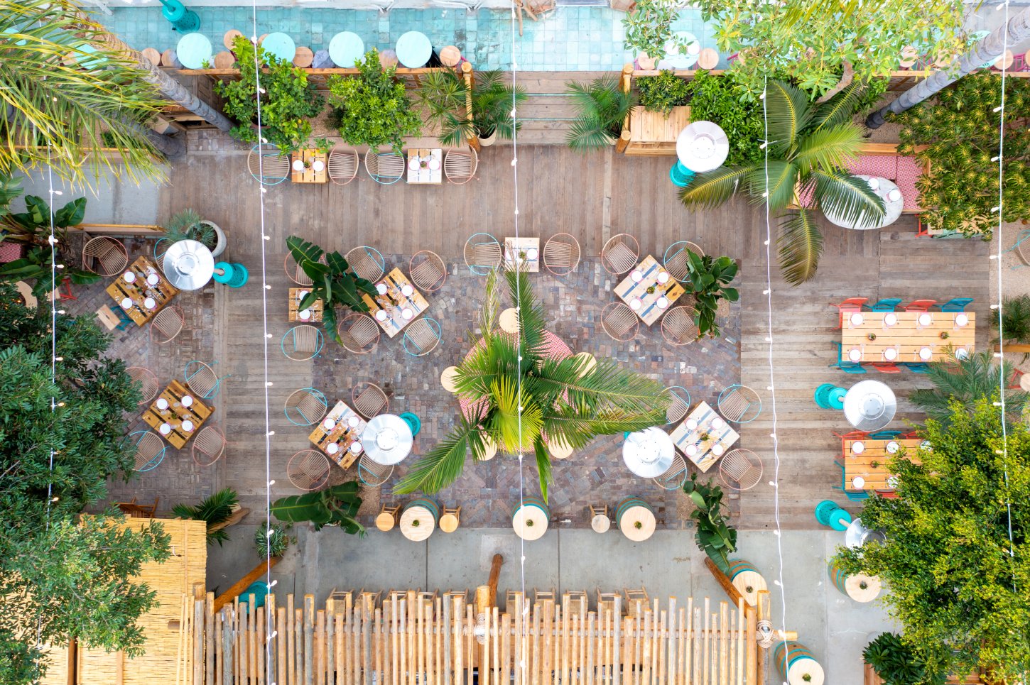 Overhead Garden View
